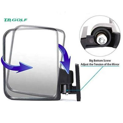 La vista lateral deportiva universal del carro de golf duplica el espejo ancho adicional de la vista posterior