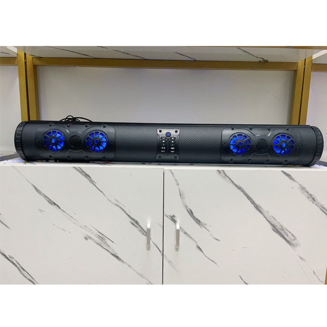 Amplificado ATV UTV Golf Cart BT Conector 8 Golf Cart altavoz Barra de sonido a prueba de agua con iluminación LED