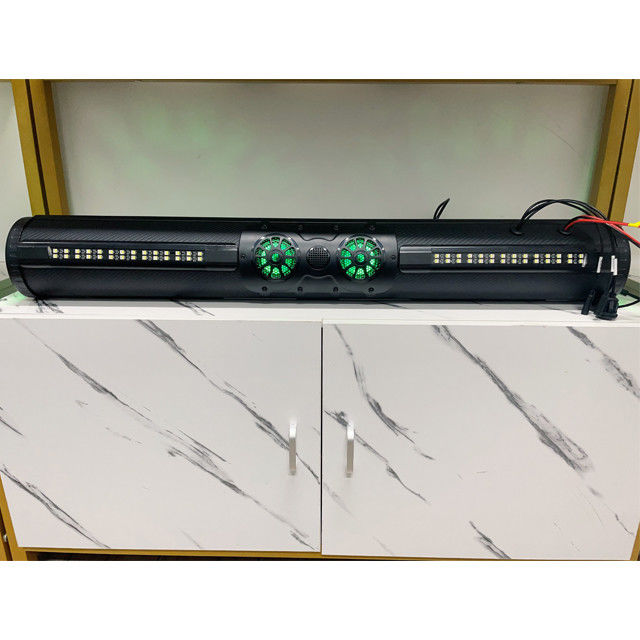 Exterior amplificado ATV UTV Golf Cart BT Conector 8 altavoz barra de sonido a prueba de agua con iluminación LED 500 vatios