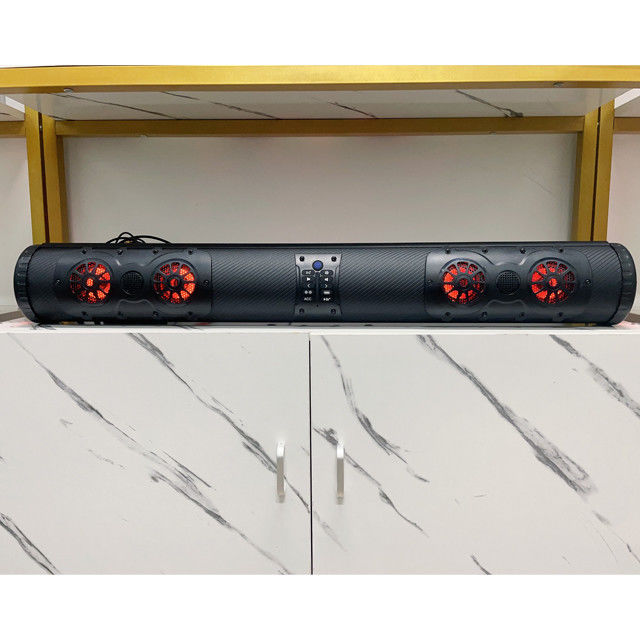 Exterior amplificado ATV UTV Golf Cart BT Conector 8 altavoz barra de sonido a prueba de agua con iluminación LED 500 vatios