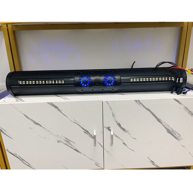 Exterior amplificado ATV UTV Golf Cart BT Conector 8 altavoz barra de sonido a prueba de agua con iluminación LED 500 vatios