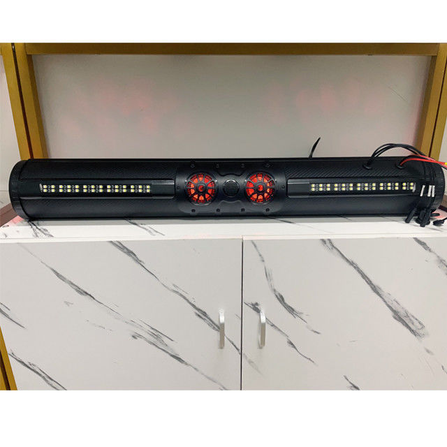 Exterior amplificado ATV UTV Golf Cart BT Conector 8 altavoz barra de sonido a prueba de agua con iluminación LED 500 vatios