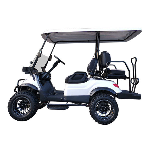 Nuevo carrito de golf eléctrico de batería de litio equipado con sistema de seguridad para turismo autobús Top Golf