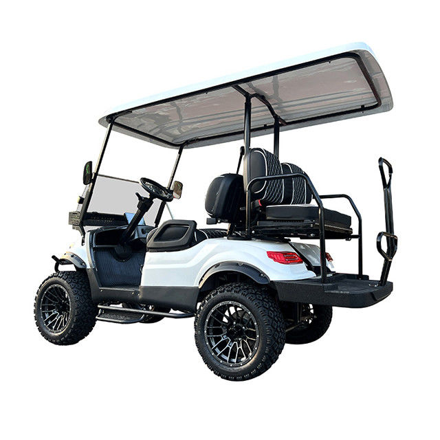 Nuevo carrito de golf eléctrico de batería de litio equipado con sistema de seguridad para turismo autobús Top Golf