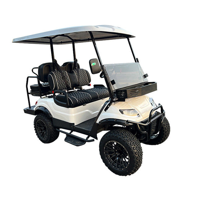 Nuevo carrito de golf eléctrico de batería de litio equipado con sistema de seguridad para turismo autobús Top Golf