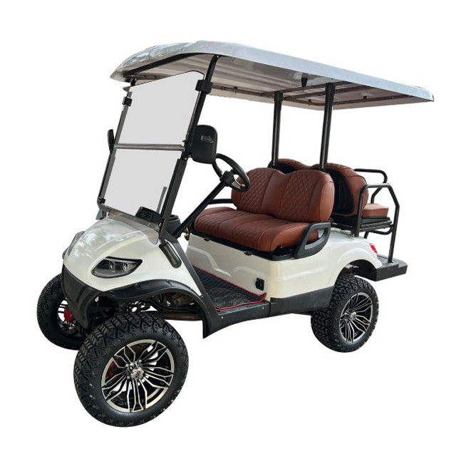 Nuevo carrito de golf eléctrico de batería de litio equipado con sistema de seguridad para turismo autobús Top Golf