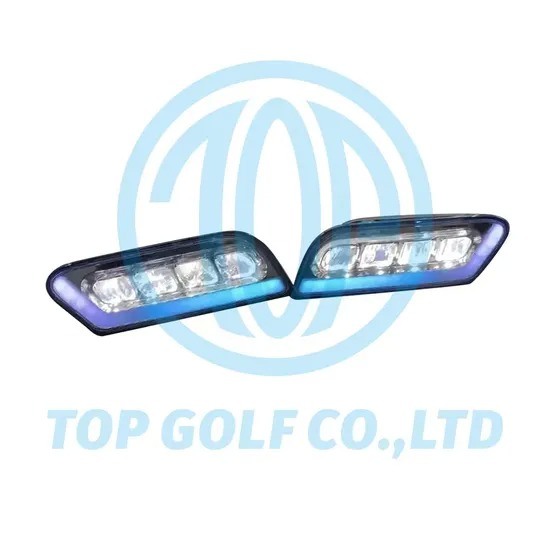Club Car Tempo LED Light Kit with 5 Years Warranty High Brightness LED and Plug & Play Street Legal Light Kit