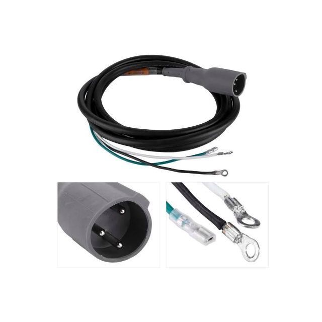 Enchufe de cargador de 48V para coche de club DS & Precedente 1, 3-Pin macho con conexión de cable de CC, reemplaza OEM # 101828901 103429001 101128901