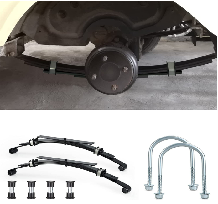 Kit de resorte trasero de 4 hojas con bujes y mangas para coche club DS Golf Cart 1014675