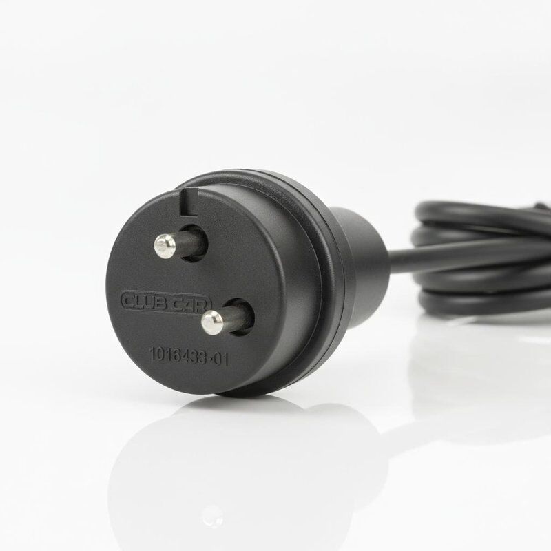 Club Car 36V Cargador Cable Enchufe 1016433-01 Reemplazo OEM Diseño redondo de tres pines Cuerpo moldeado resistente a la intemperie