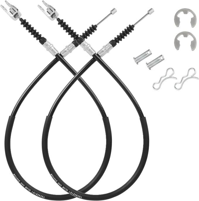 Club Car DS Juego de cables de freno 102022101 OEM Reemplazo completo Juego de dos pares Acero recubierto de vinilo
